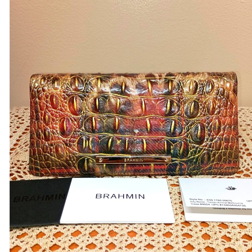 BRAHMIN ADY WALLET IN TARTAN ANIMAL MELBOURNE - Picture 9 of 9